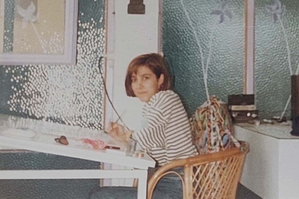 Gönül Kocabıçak'ın 1997 yılına ait sanat atölyesindeki resim ve boyama çalışmaları arşivi