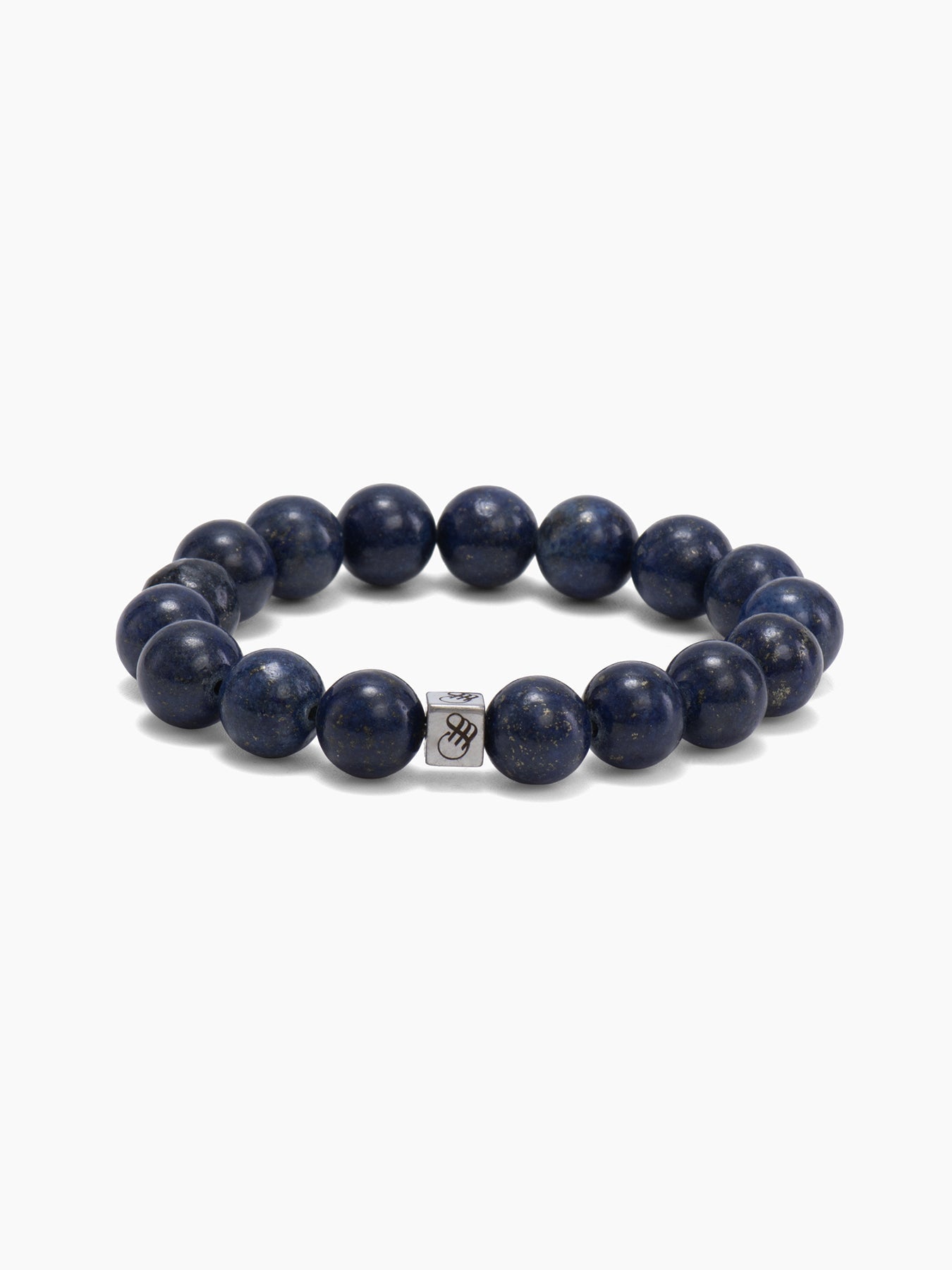 10mm yuvarlak kesim lacivert doğal lapis lazuli taşı tasarım bileklik