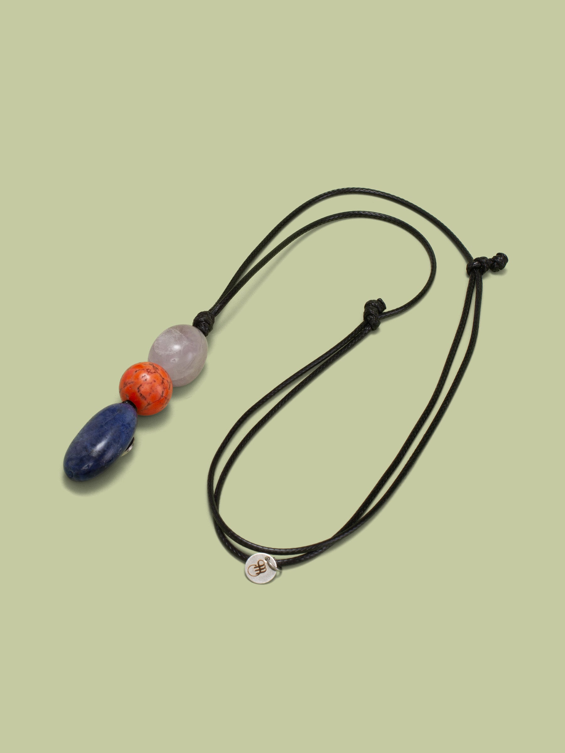 Mercan, Lapis Lazuli ve Kuvars Kolye