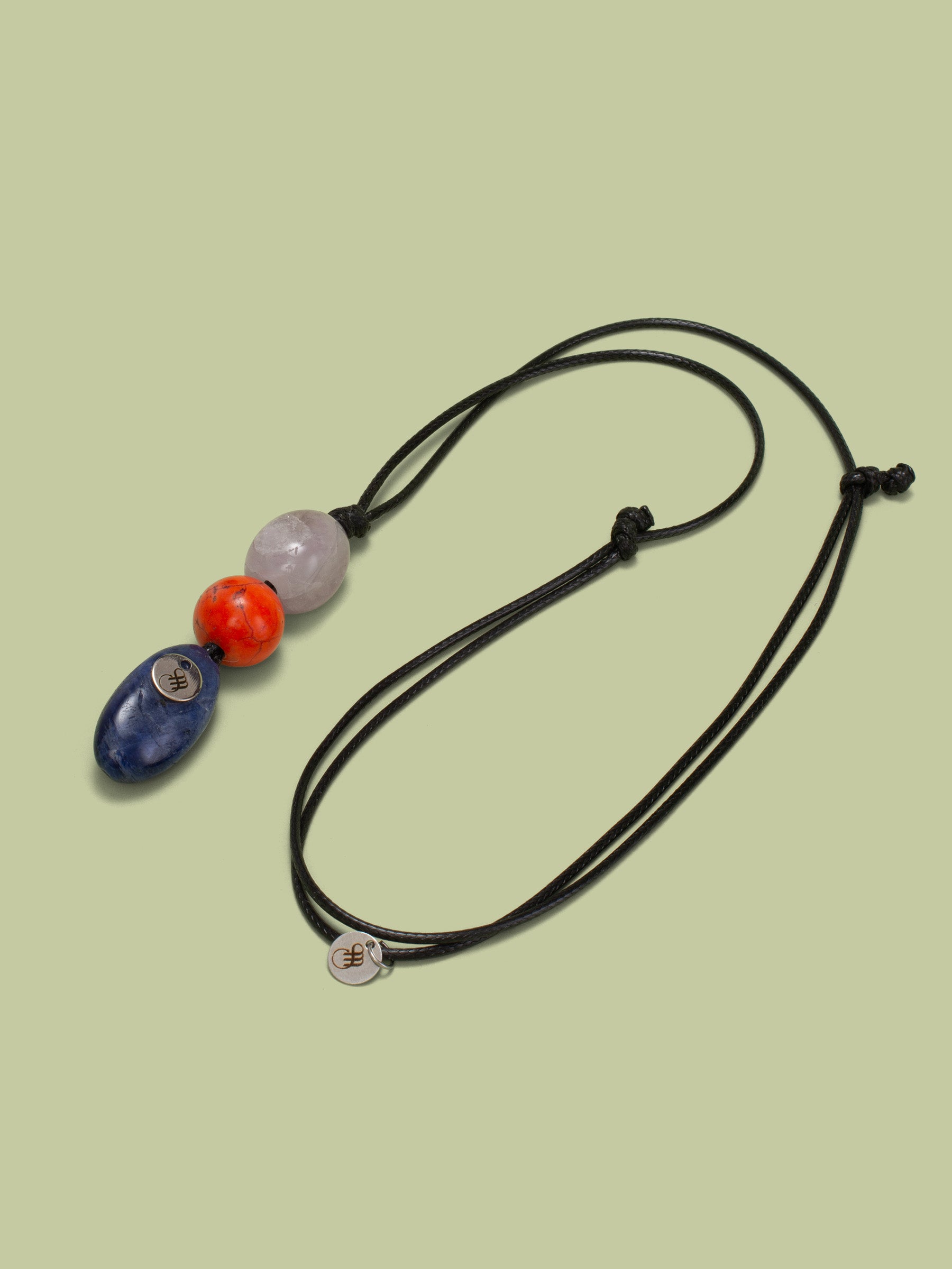 Mercan, Lapis Lazuli ve Kuvars Kolye