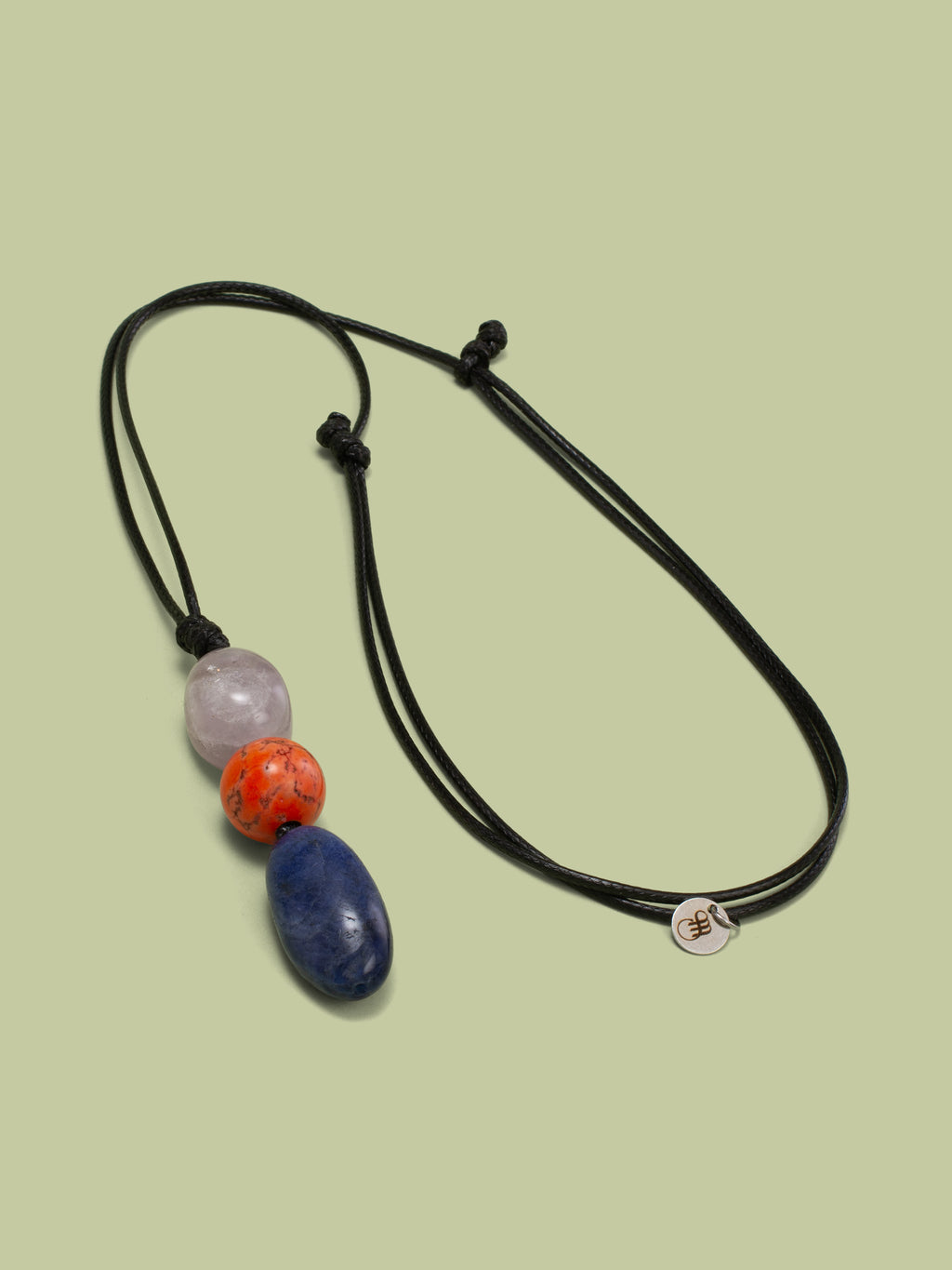 Mercan, Lapis Lazuli ve Kuvars Kolye